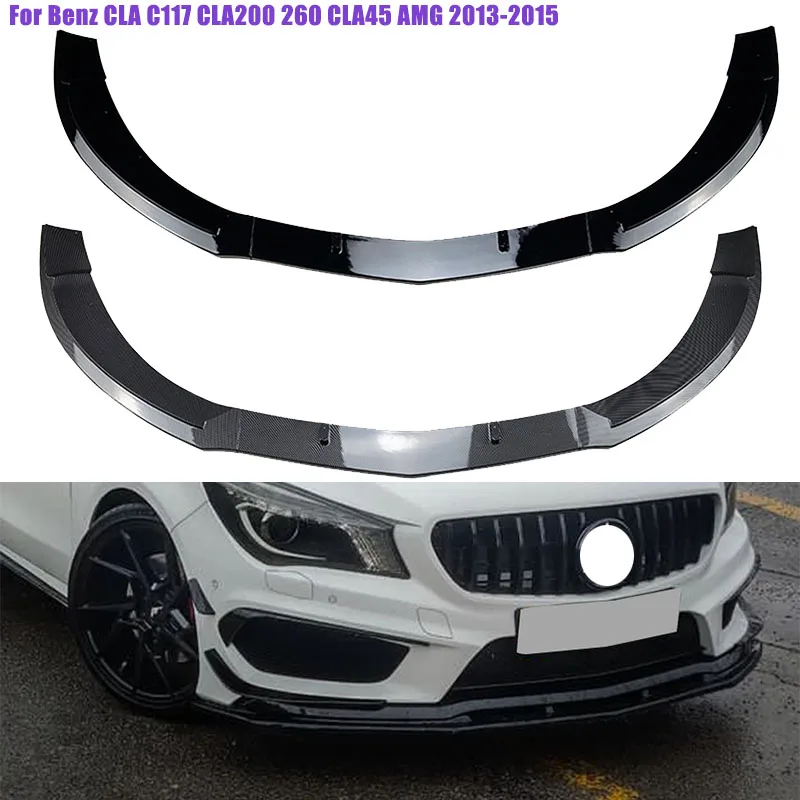 

Car Front Bumper Lip Body Kit Spoiler Splitters Diffuser Cover For Mercedes Benz CLA Class C117 CLA200 260 CLA45 AMG 2013 ~ 2015