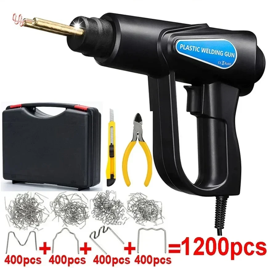 

70W HOT Stapler Plastic Welder Heat Gun Plastic Welding Machine Soldering Iron Staples Electric Welding Car Bumper Repair Tools