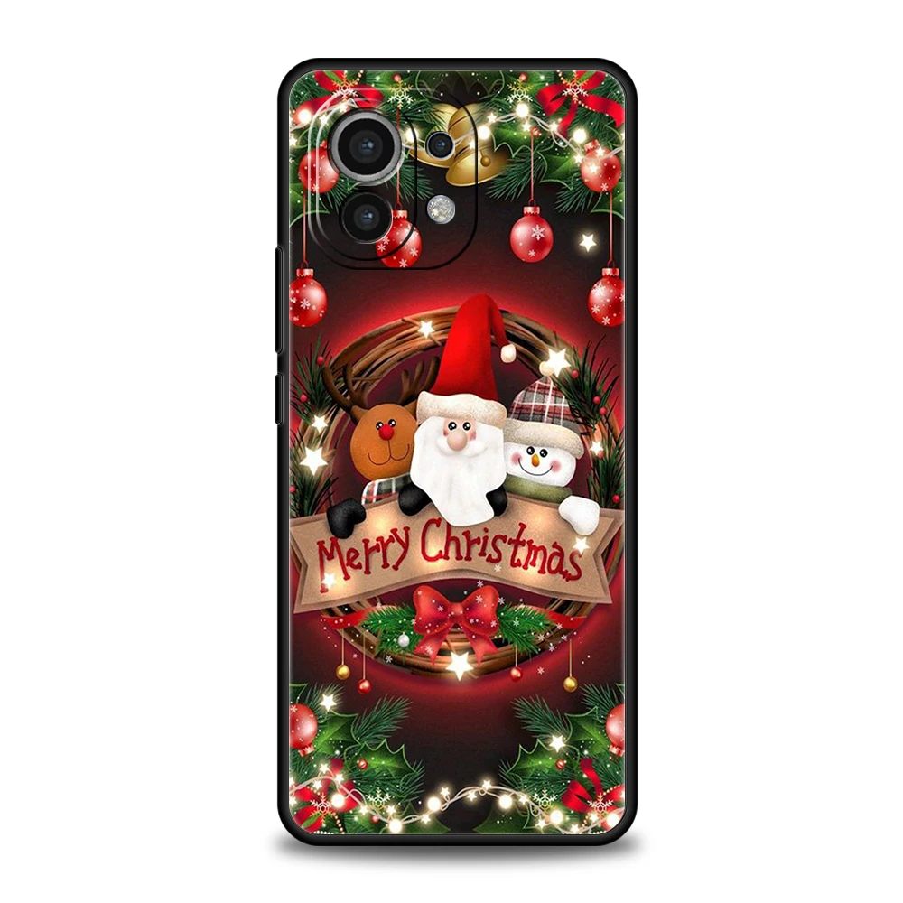 Festive Merry Christmas Silicone Phone Case Cover