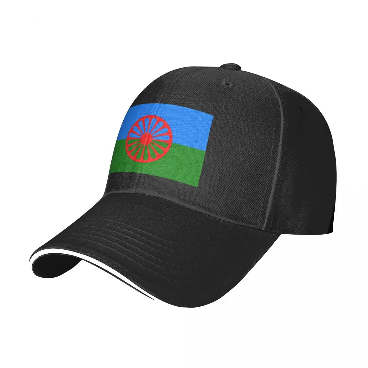 

Flag Of The Romani People Baseball Cap Flag Art Female Male Custom Trucker Hat Summer Casual Kpop Adjustable Baseball Caps