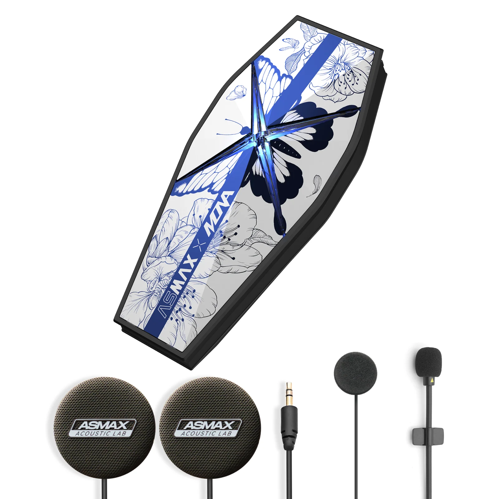 ASMAX F1 PRO MAX Motorcycle Bluetooth Intercom 45mm Helmet