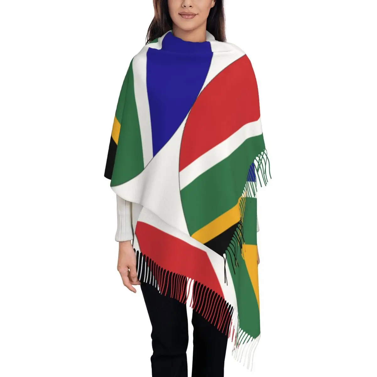 RoundFlagOfSouthAfricaShawlsandWrapsforEveningDressesWomens