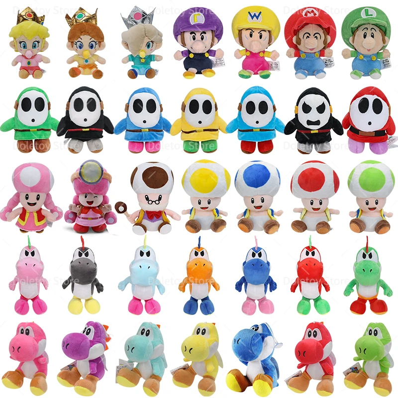 38 estilos Mario peluche bebé Waluigi Wario multicolor Yoshi chico