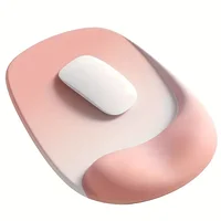 Tapis de souris ergonomique avec support de poignet en gel – Tissu Lycra de qualité supérieure, antidérapant, parfait pour ordinateurs portables et ordinateurs de bureau, idéal pour le bureau 2