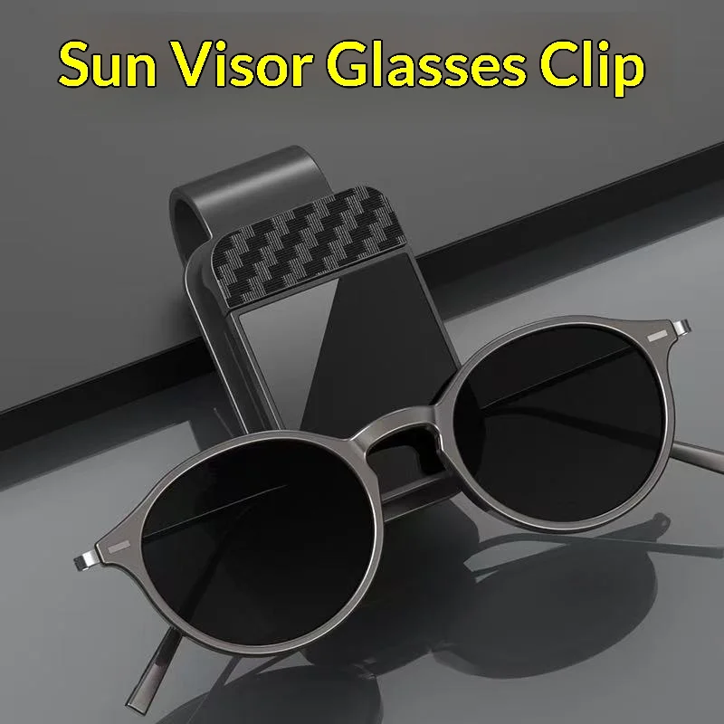 Magnetic Car Sun Visor Glasses Holder - Sunglasses & Eyewear Storage Clip