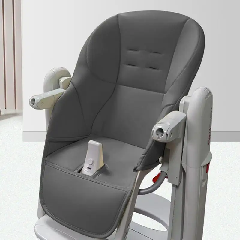 Baby High Chair Cover Cushion Soft PU Leather Comfortable Breathable Cushions Dinner Chair Seat Baby Seat Cushion Accessories - 5