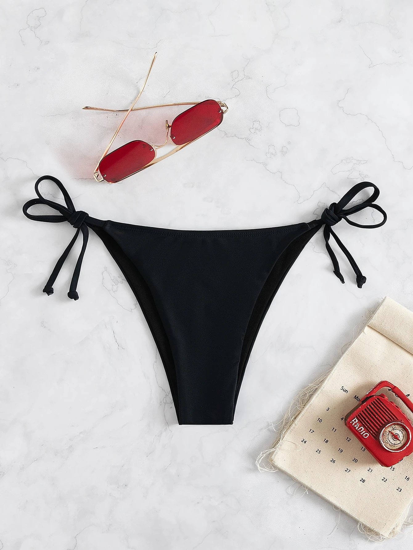 Swim trunks bikini solid color panties woman summer cool island resort beach spa
