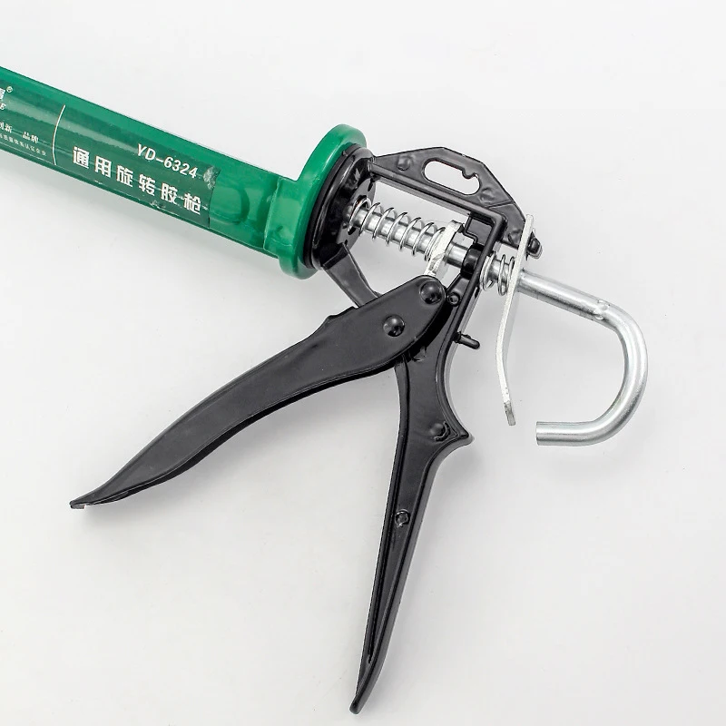 Manual Cartridge Caulking Gun Smooth Rod Revolving Frame Caulking Gun with Comfort Grip 360 Degree Rotatable caulking gun