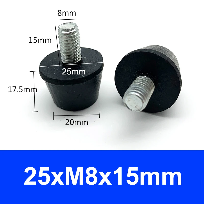 Piedini In Gomma Per Mobili - Antiscivolo, Protezione Da Acqua, Confezione 16 Pezzi Con Viti