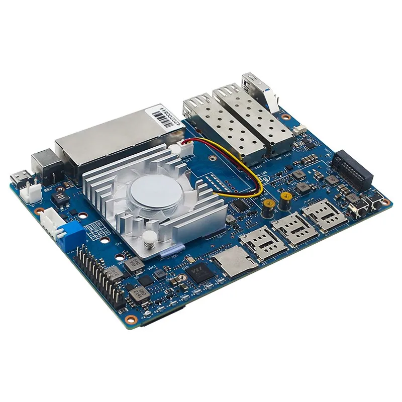 Banana Pi BPI-R4 Fan Aluminum Alloy Heatsink Active Passive Cooling PWN Fan Radi