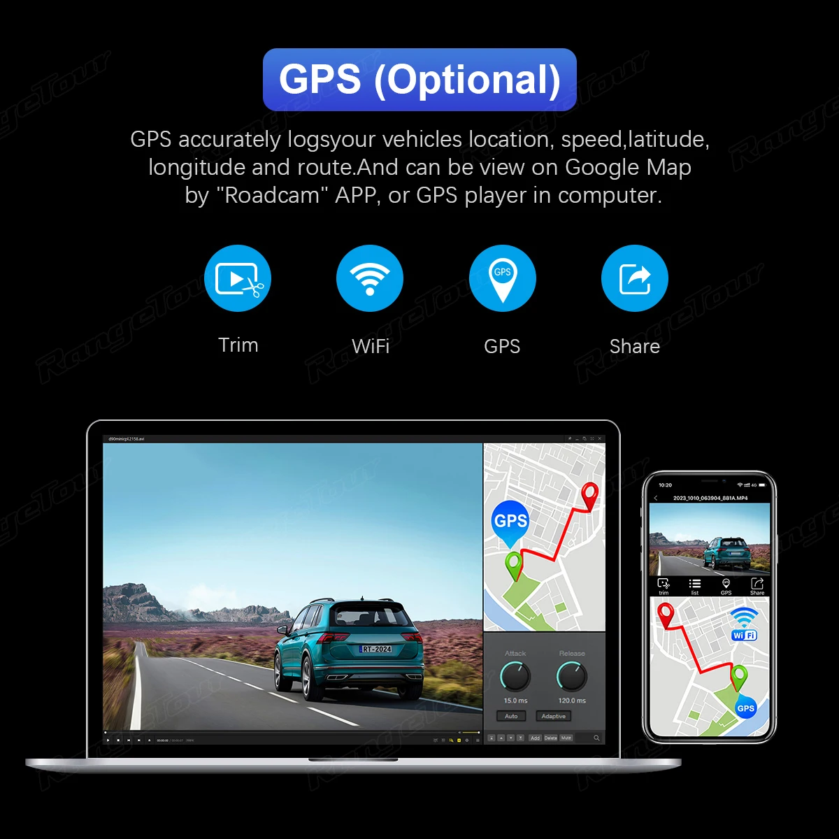 4K 2160P Car DVR D30H Dash Camera Support WiFi GPS Front and Cabin Both 1080P 4 IR G-Sensor Night Video Car Cam Recorder dash cam car dvr monitor
