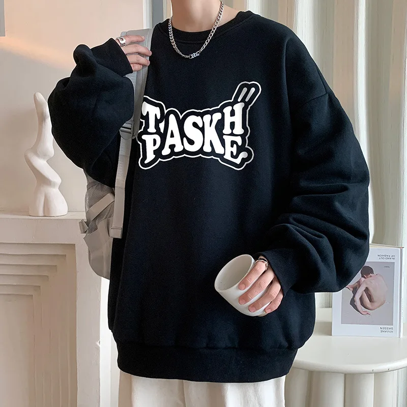 

New Kpop Y2k Ins Tide Loose Pullover Sweater Women Clothing Sweatshirt Unisex Streetwear Casual Fashion Hip Hop Rock Sweatshirt