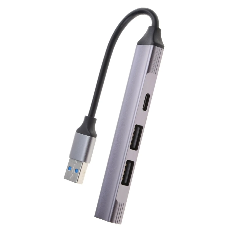 노트북 태블릿 휴대폰용 멀티포트 USB 허브 4 in 1 도킹 스테이션 USB 어댑터