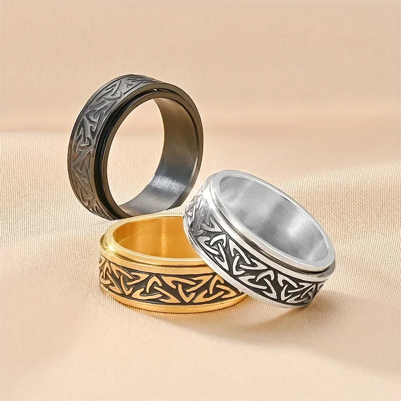 Fashion Titanium Steel Ring - Rotatable Feature Demonstration