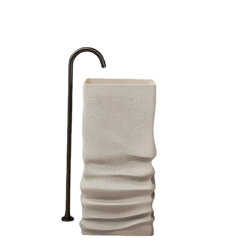 

YY Floor-Standing Integrated Art Sink Personality Creative Trending Wash up Sink