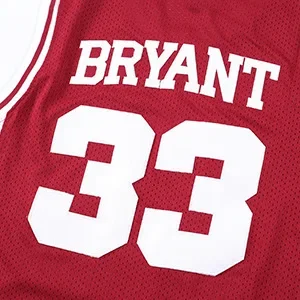 #33 Lower Merion Headgear Men's Maroon High School Retro basketball Jersey Embroidered