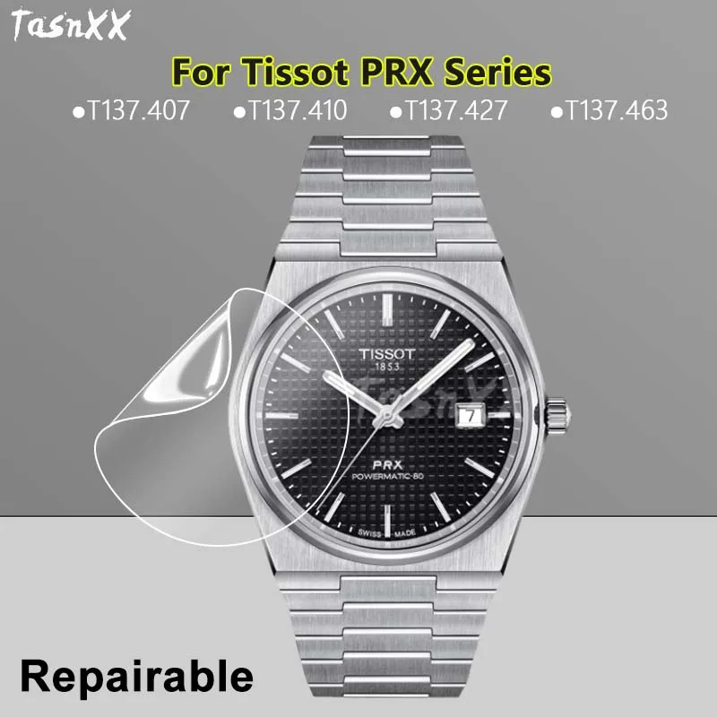 Pellicola Salvaschermo Ultra Sottile Per Tissot Prx Powermatic 80 Watch T137407 T137410 T137463 T931407 Pellicola Morbida Idrogel-Non Vetro