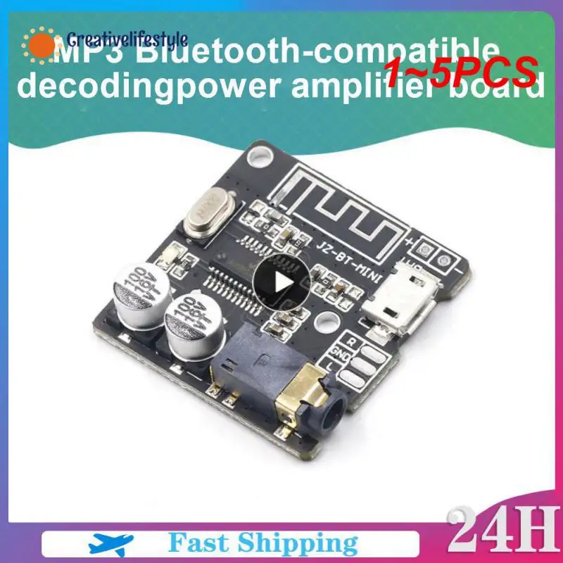 

1~5PCS Audio Receiver Board 5.0 MP3 Lossless Decoder Board Wireless Stereo Music Module 3.7-5V XY-BT-Mini