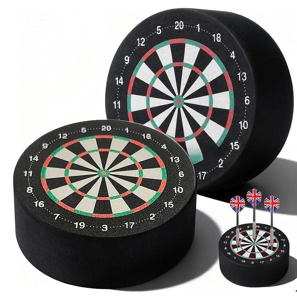 10cm Mini Dock - EVA Foam Dart Holder Base Station With Double Face Dartboard Design, Soft Stand For Home & Party Games_desvips.com