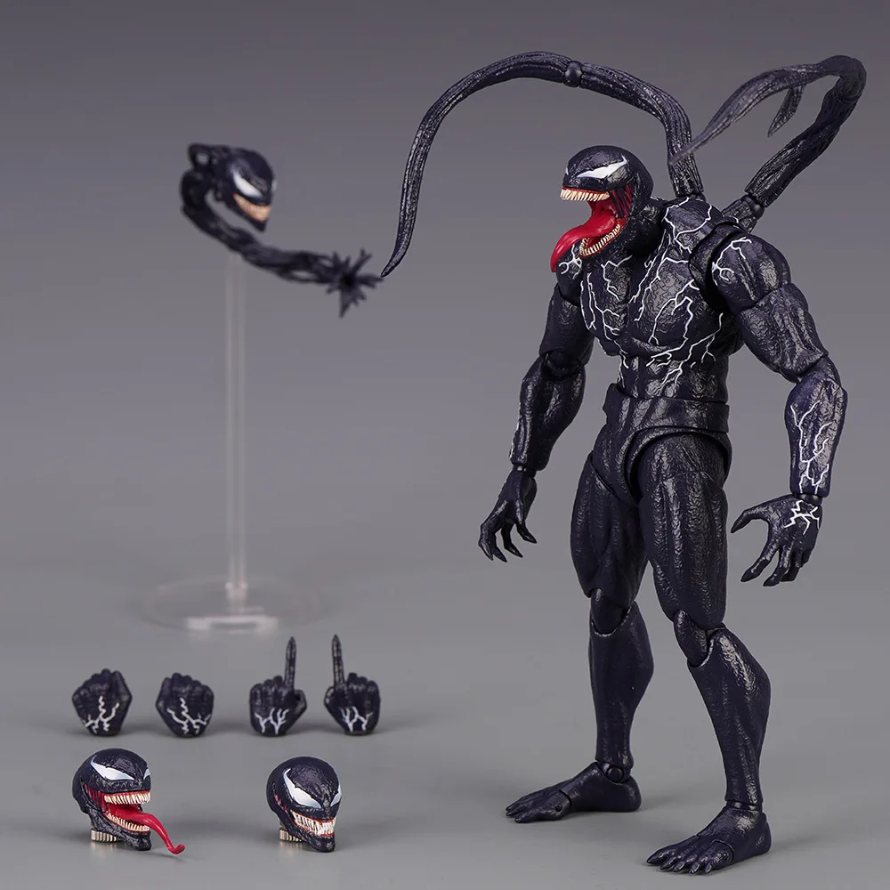 Shfiguards Venom Action Figure Shf Venom 2 Lascia Che Ci Sia Carnage Anime Figure Model Giocattolo Da Collezione Regalo Di Compleanno Bambola