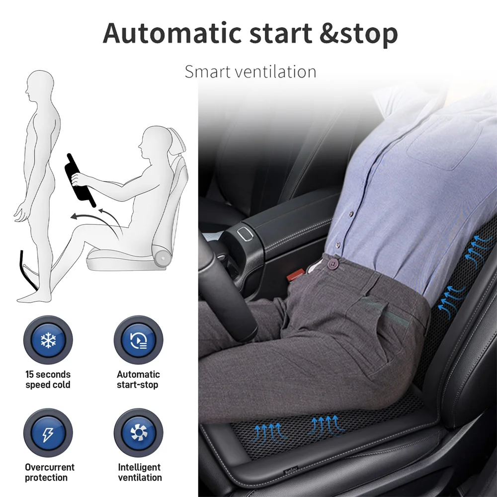 Car Seat Usb Ventilated Seat Cushion With Air Conditioning System For Car Office  Chair Cooling Car Seat Cover