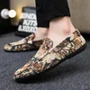Man Printing Loafers Summer Shoes Men Walking Casual Light Canvas Shoes Male Breathable Fashion Flat Slip-on Footwear Sneakers 2