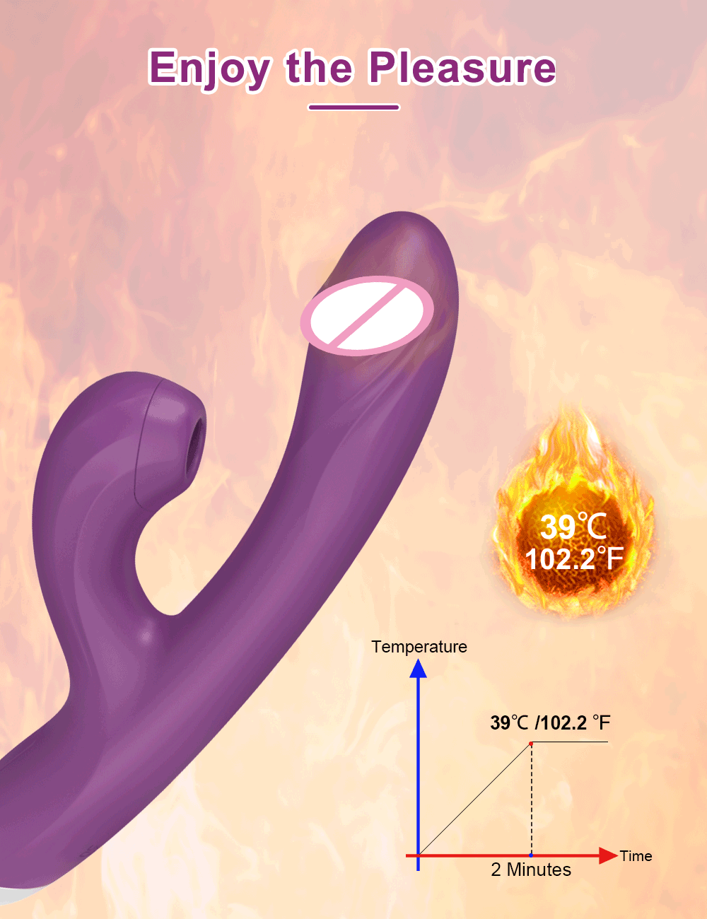 Animation showing the vibrator in use scenario