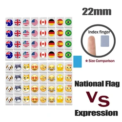 Seaside Escape Mahjong Puzzle Game Toy for Kids - Relaxing Block Game with Flag Pattern (22mm Expression)