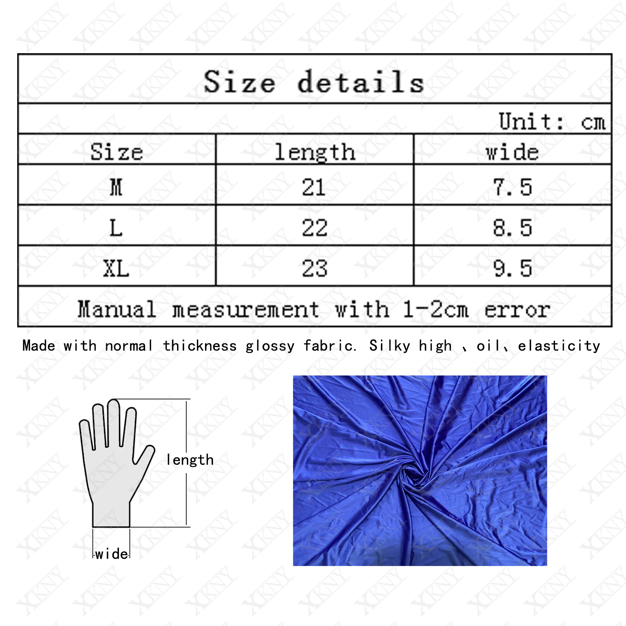 XClocKNYoung satin glossy gloves satin connected finger gloves short high elasticity gloves shiny role-playing dress gloves