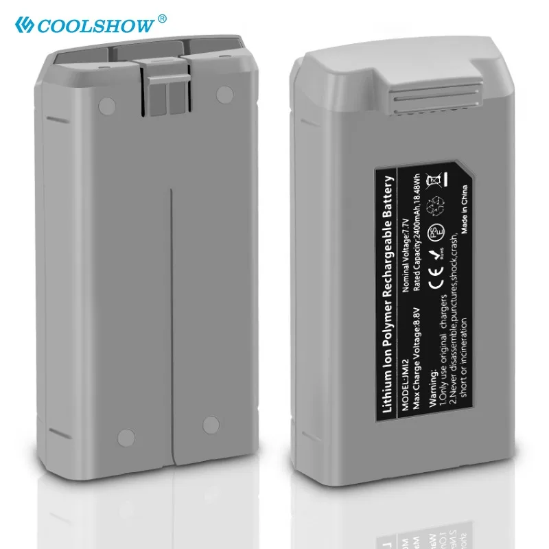 Coolshow 2400mah Battery for DJI Mini 2 Mini SE Battery Charger for Mini 2 SE Intelligent Flight Battery Accessories