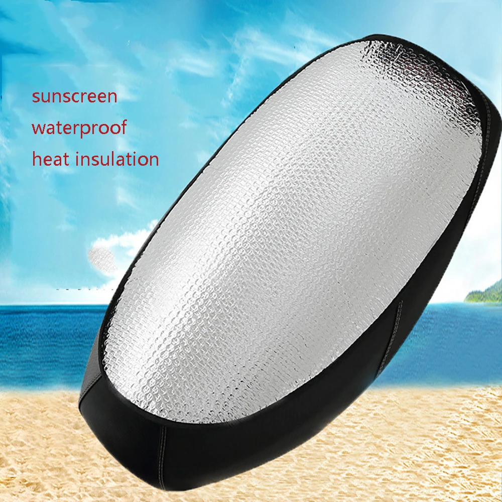 

Bicycle and Motorcycle Seat Cushion, Reflective Aluminum Foil Heat Insulation Seat Cushion, Sun Shading and Breathable