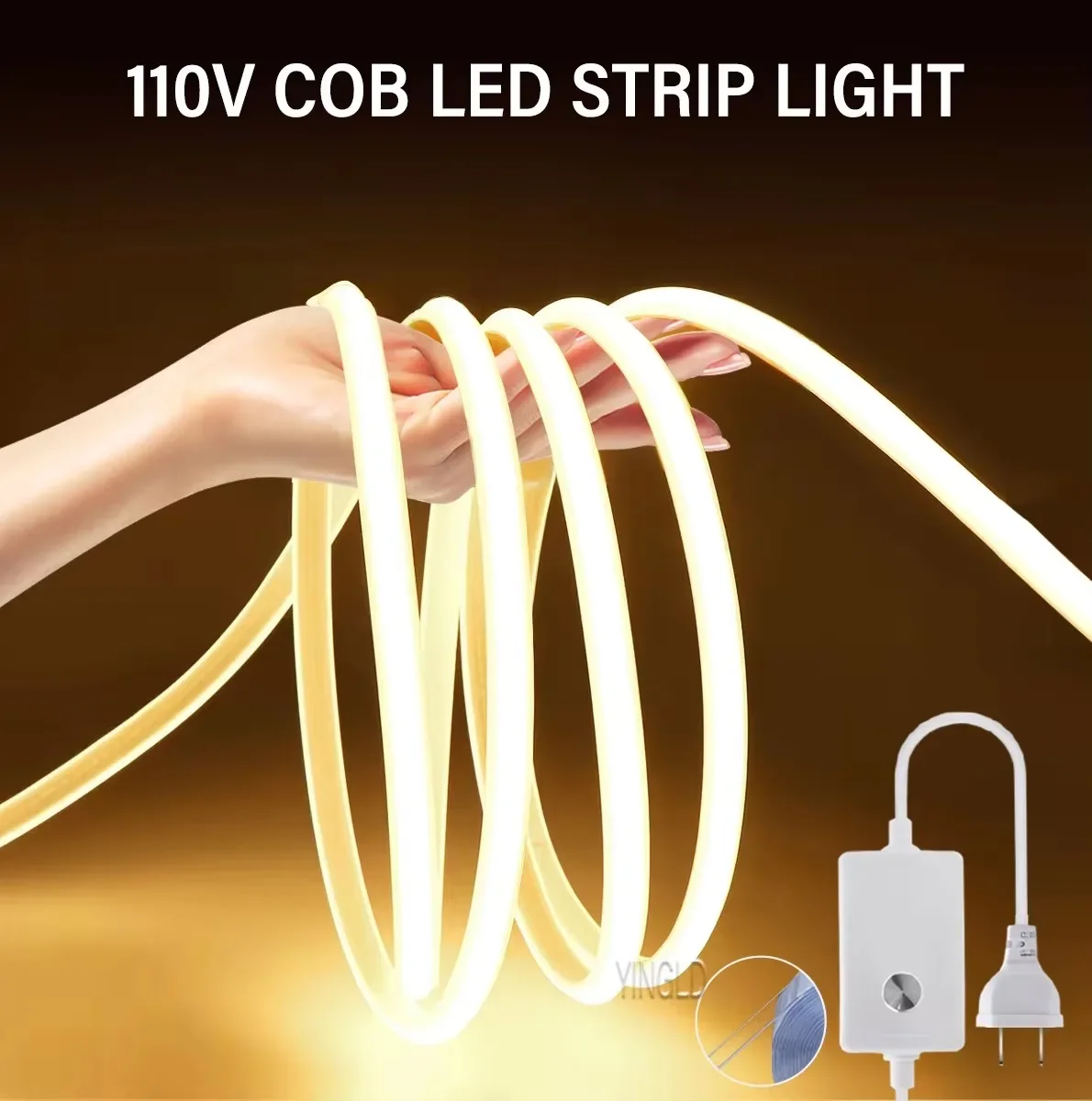 ตัวเลือกสินค้า LED Strip Light 220V สว่างสูง ปรับแสงได้ ใช้งานง่าย