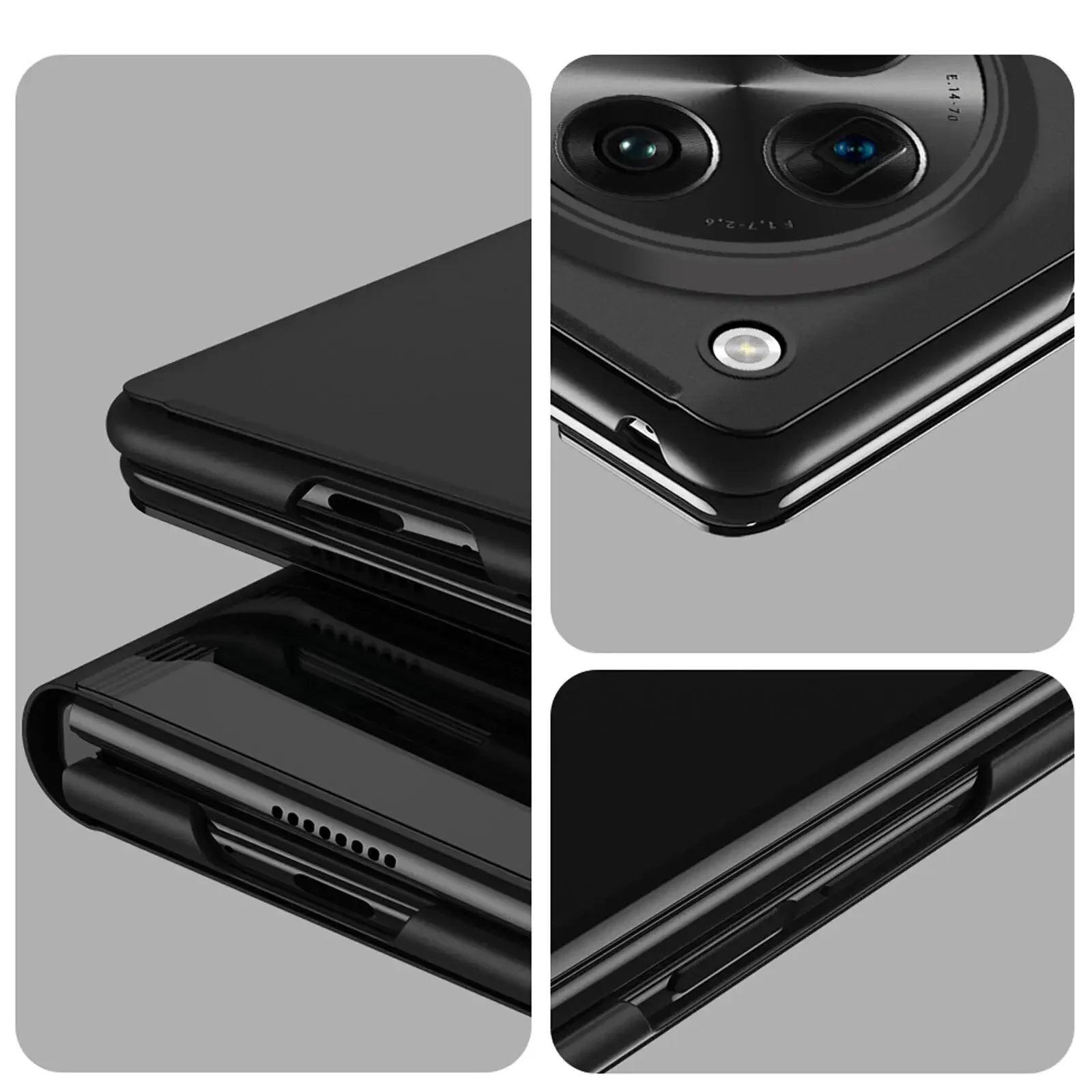 Smart View Mirror Flip Case - Shockproof Stand Cover