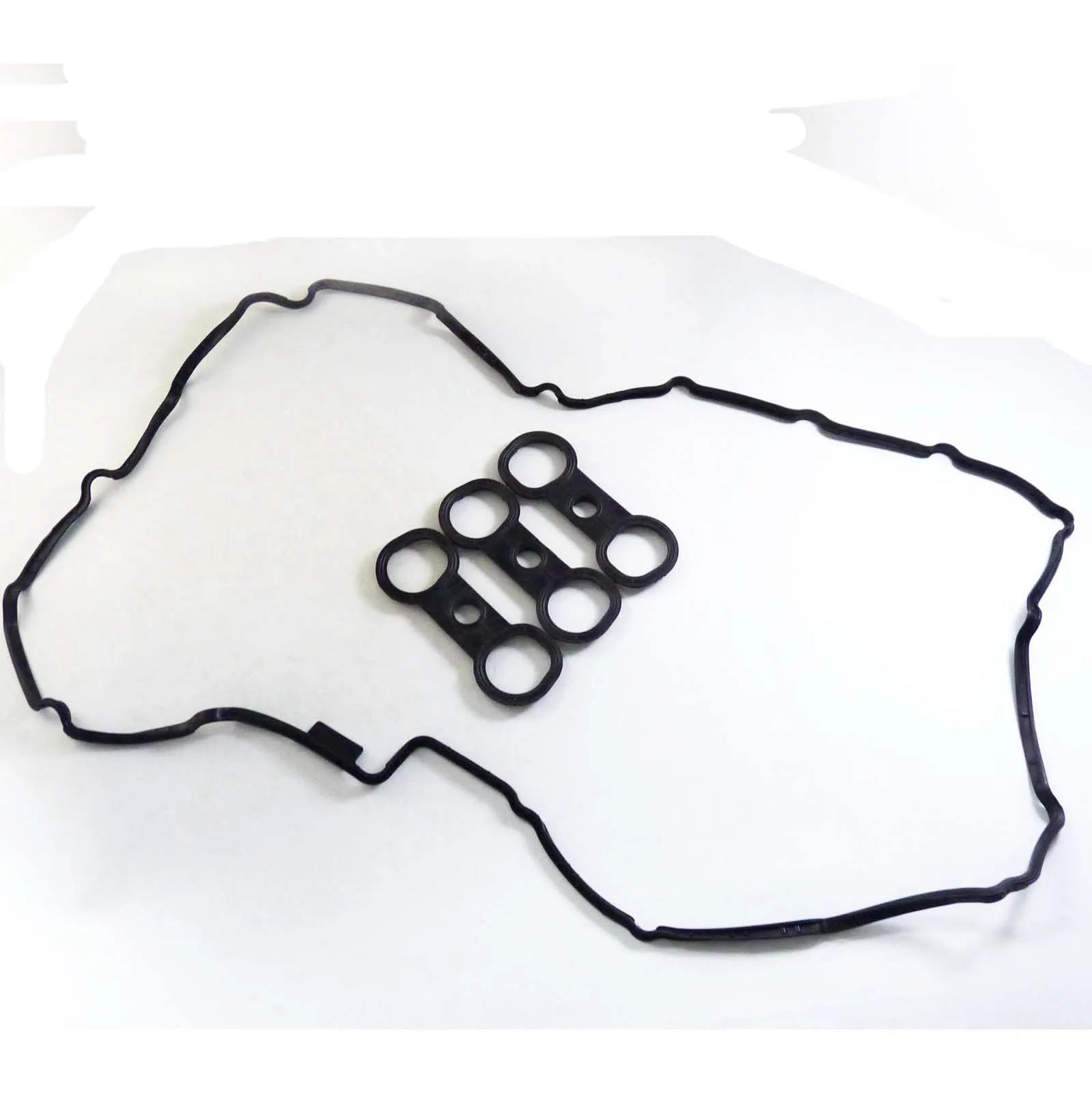 WOLFIGO Valve Cover Gasket Set For BMW E60 E61 E90 E81 E82 X5 E70 X3 E83 F01 Z4 523i 323i 11127582245 11127559311