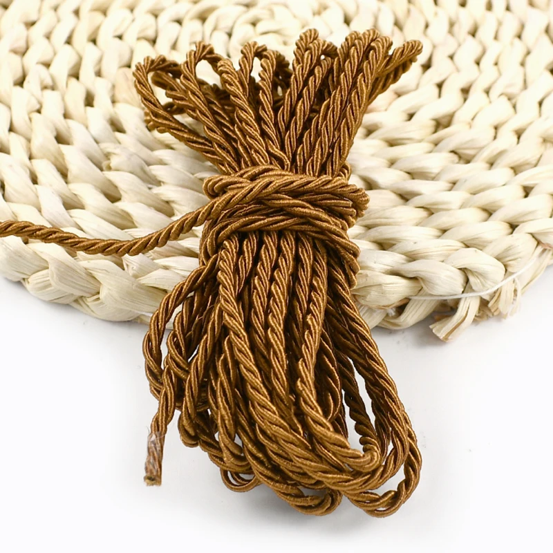 Premium 3mm Twisted Braided Cord for Gift Packaging and DIY Crafts