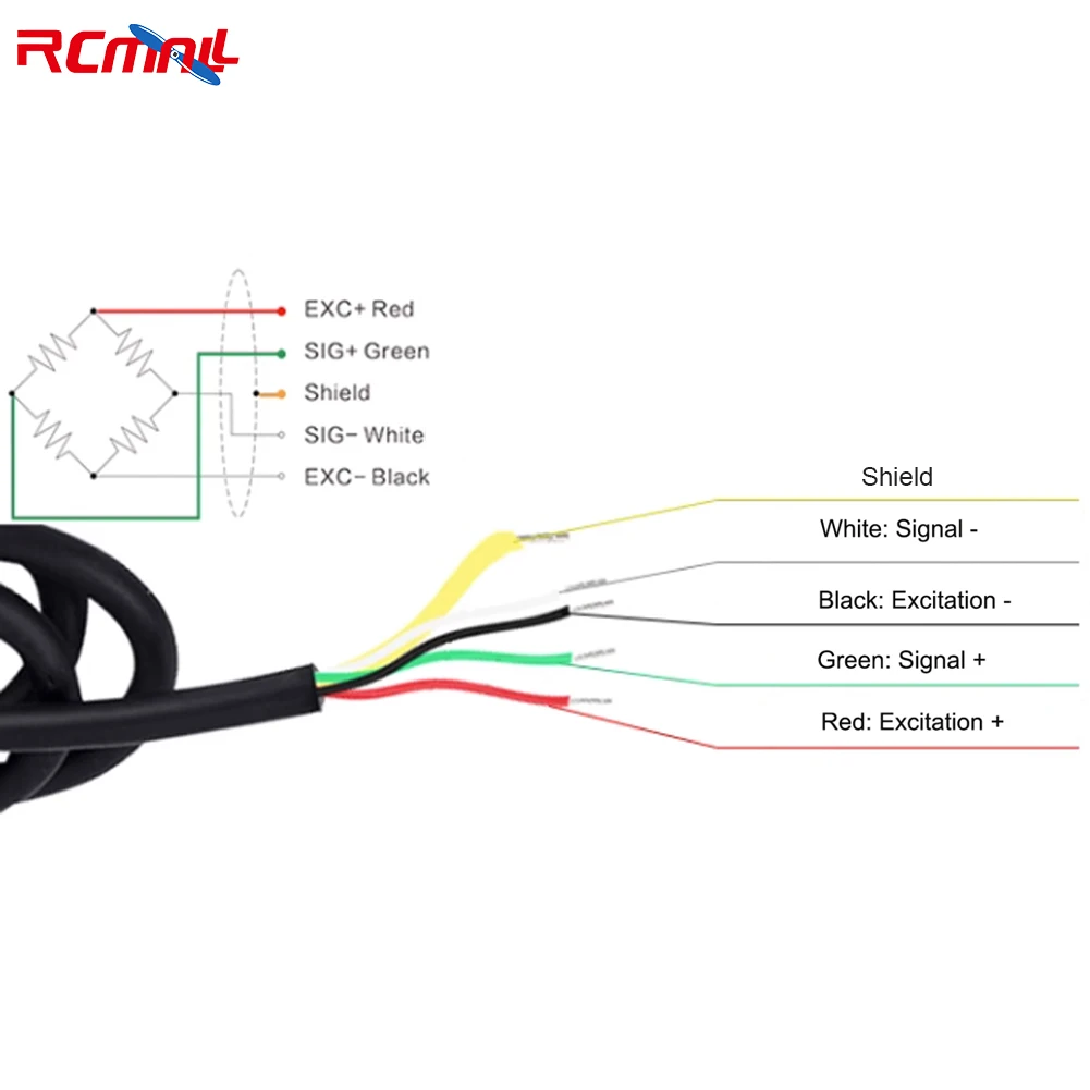 RCmall 5T 6T 7.5T 10T 20T 30T 50T YZC-516 적재 전지 S 빔 구조 전자 장력 및 압력 스케일 계량 센서