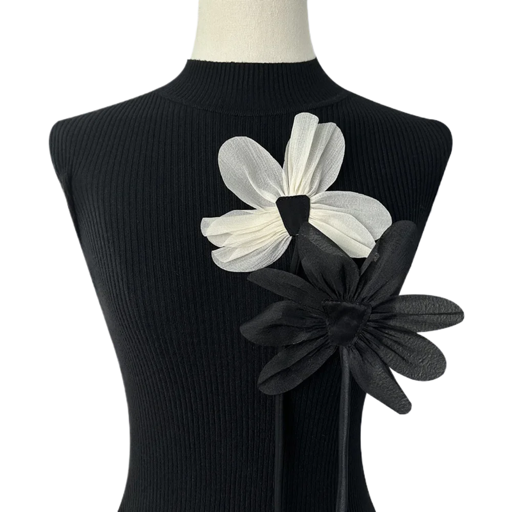 2 Stück pro Set Organza Blume Brosche Stifte Spitze Blume Corsage Anstecknadeln handgemachten Schmuck Hochzeits feier Kleidung Zubehör