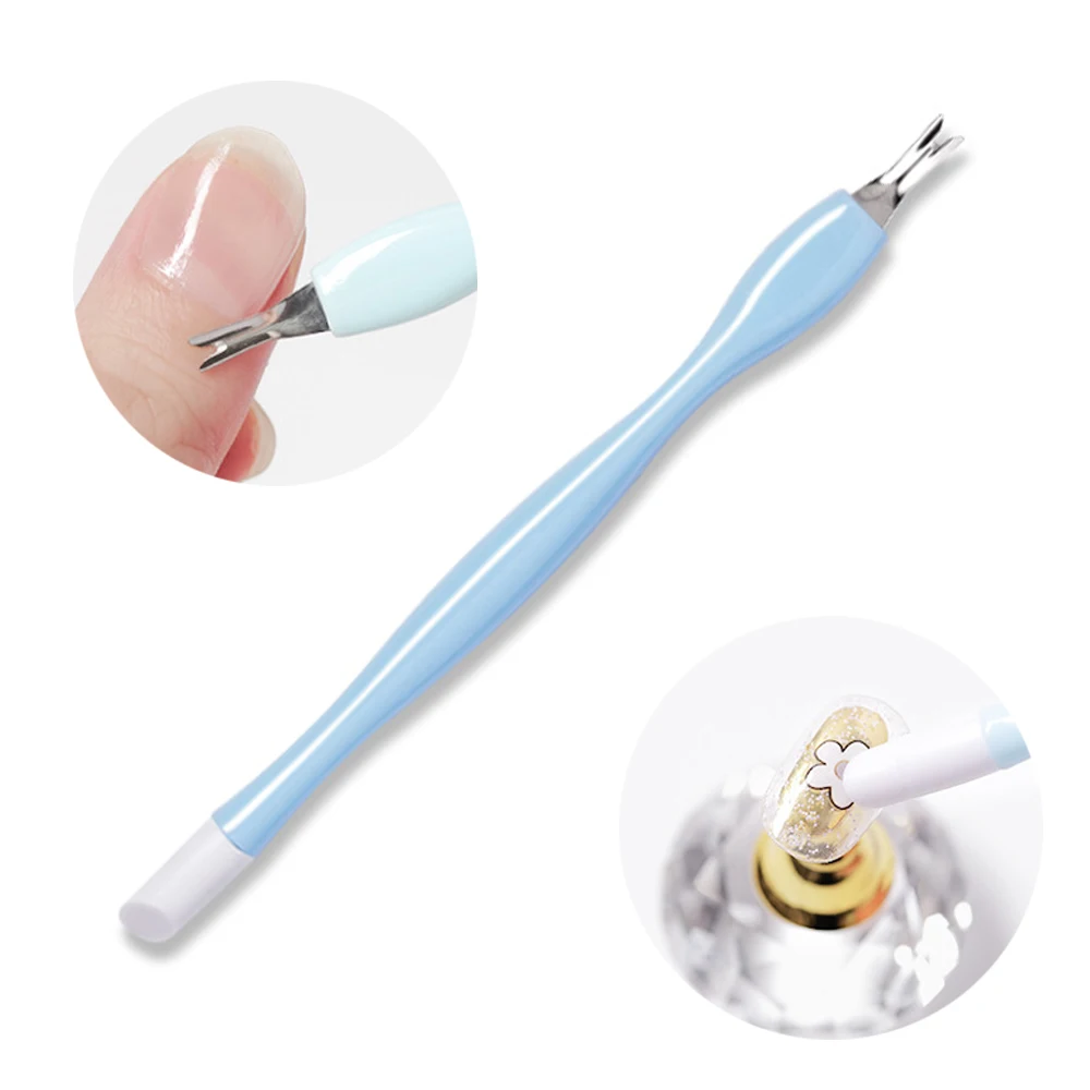 Dead Skin Remover Nail Art Fork Cuticle Remover Nipper Pusher Trimmer Stainless Steel Pedicure Nails Care Nail Tools 10/5Pcs