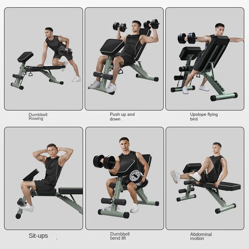 Multifunctional Bench Stool Fitness Equipment Collection Bench Workout Full Set Of Dumbbells Weightlifting Training Rack