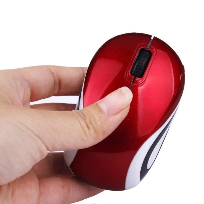 wireless gaming mouse Mini Wireless Mouse 2.4 GHz Optical Office PC Mice For PC Laptop Notebook Red Ergonomic USB Receiver Gaming Mouse For Computer computer mouse gaming