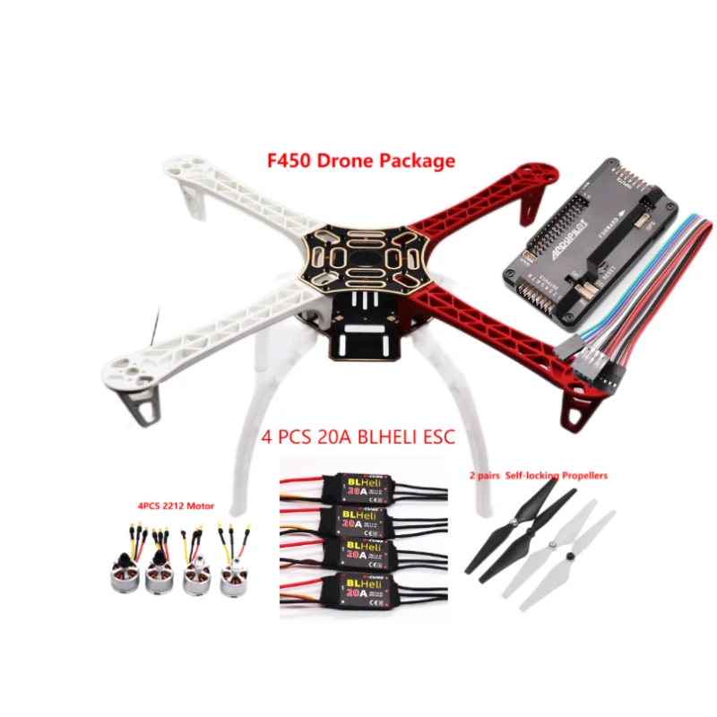Motor Esc Drone Kit Parts Accs F450 Drone Kit 450 Frame Apm2.8