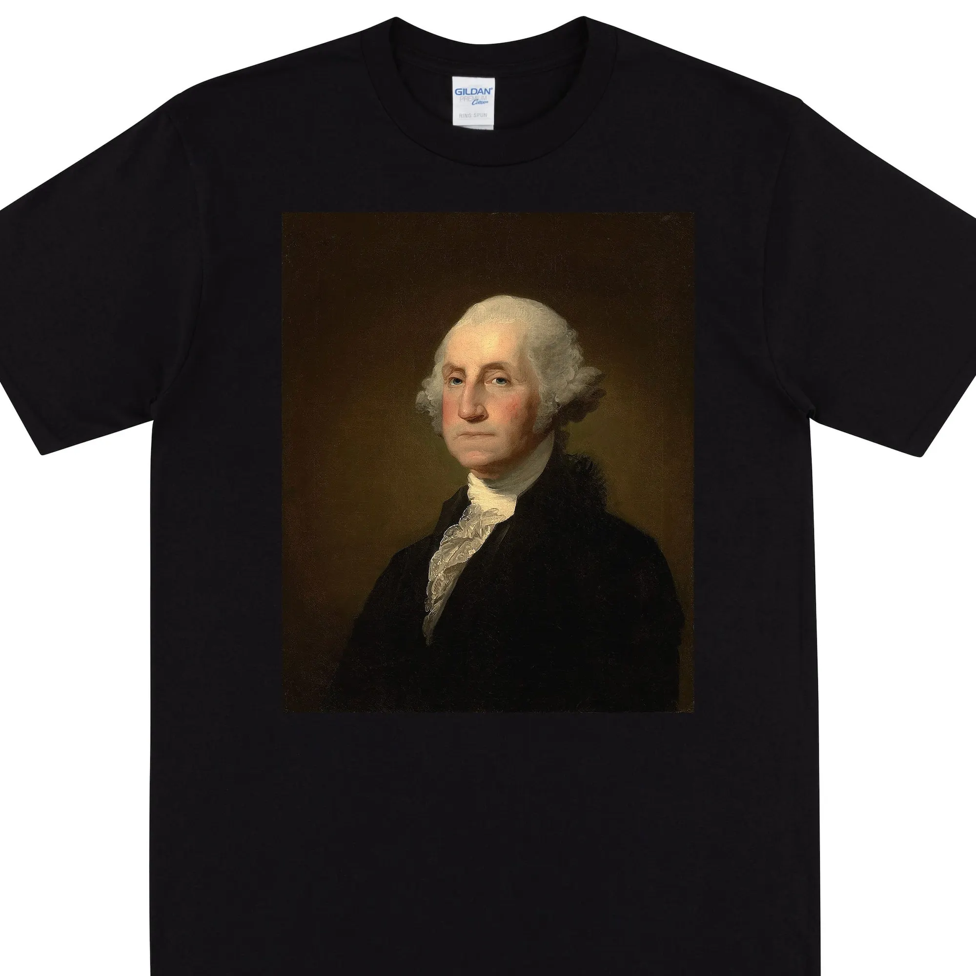 George Washington T Shirt Presidente Ritratto 4 Luglio Con