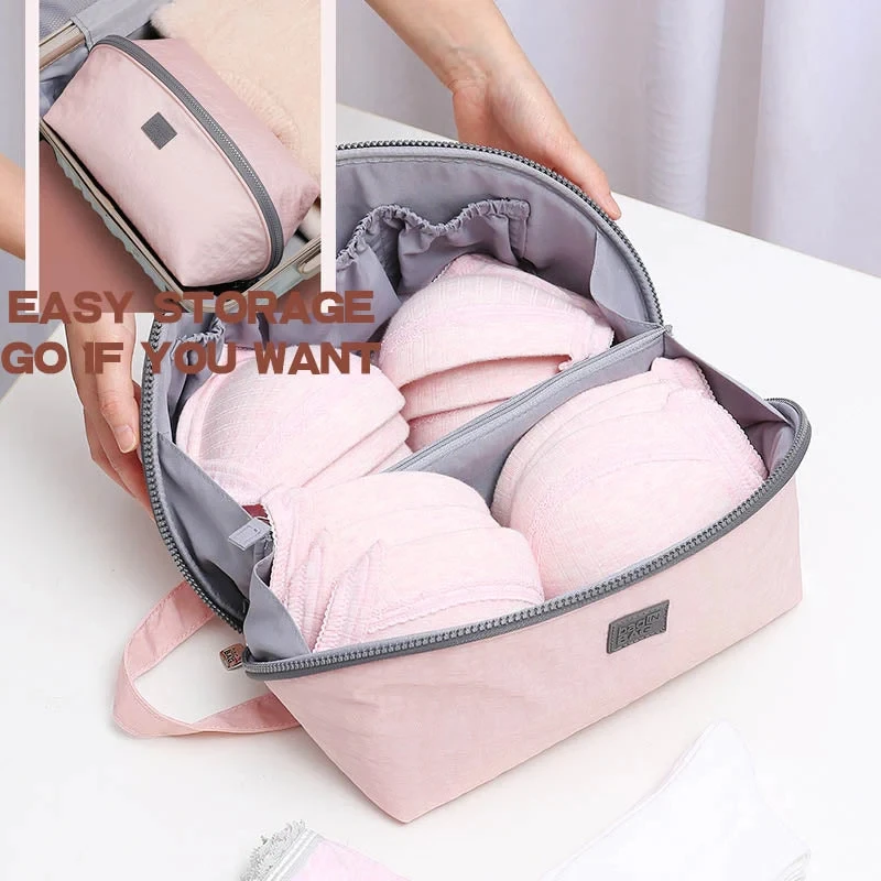 Multifunctional Underwear Storage Bag Travel Clothes Bra Socks Divider Organizer  Pouch Women Portable Cosmetic Stuff Washing Bag