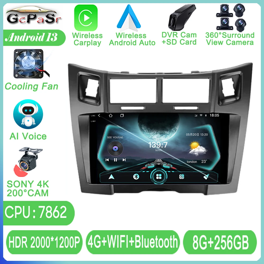 

Автомобильный радиоприемник для Toyota Yaris 2 XP90 2005 - 2012 Android автомобильный видео плеер GPS-навигация, мультимедийные стереоприемники, Wi-Fi, IPS, 2din, DVD