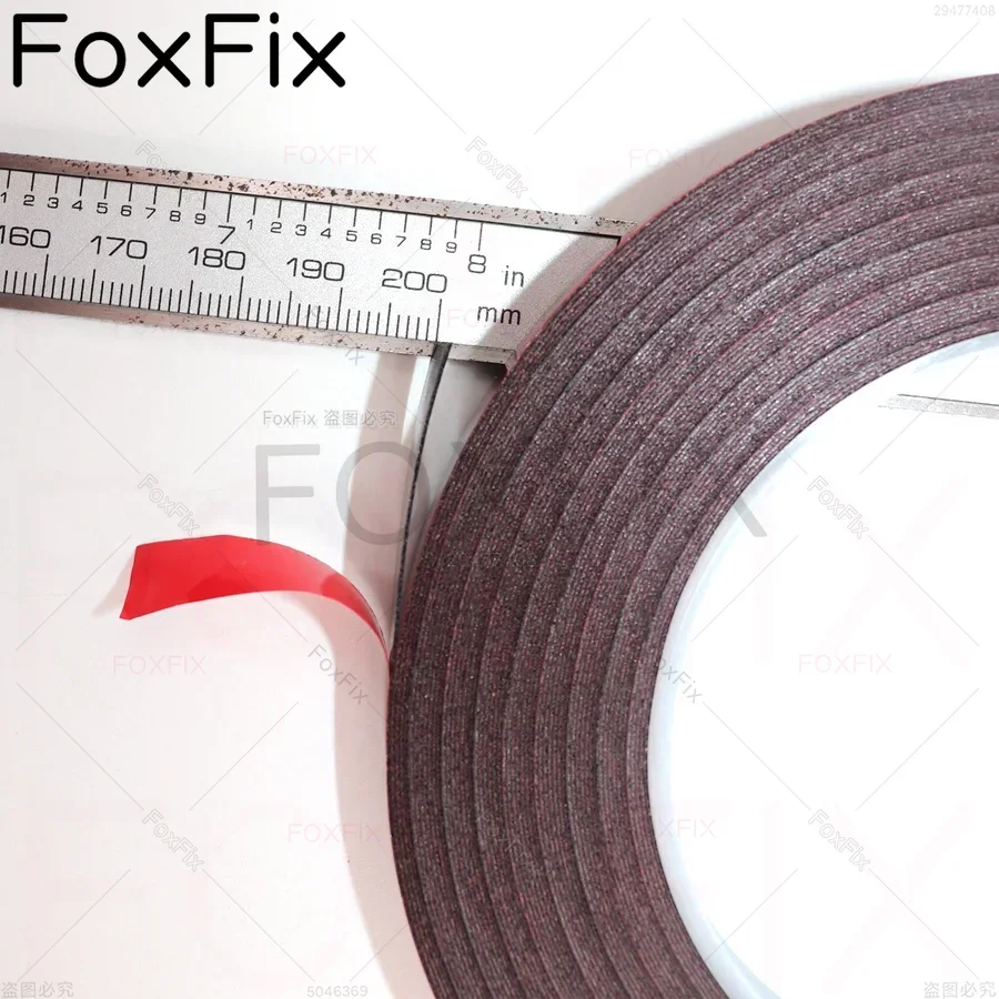 Biadesivo 3 M Forte Nastro Biadesivo Trasparente Extra Forte - Pellicola Rossa, 5 Metri, Per Riparazioni Cellulari E Fai-Da-Te Nastro Riparazione Cellulare