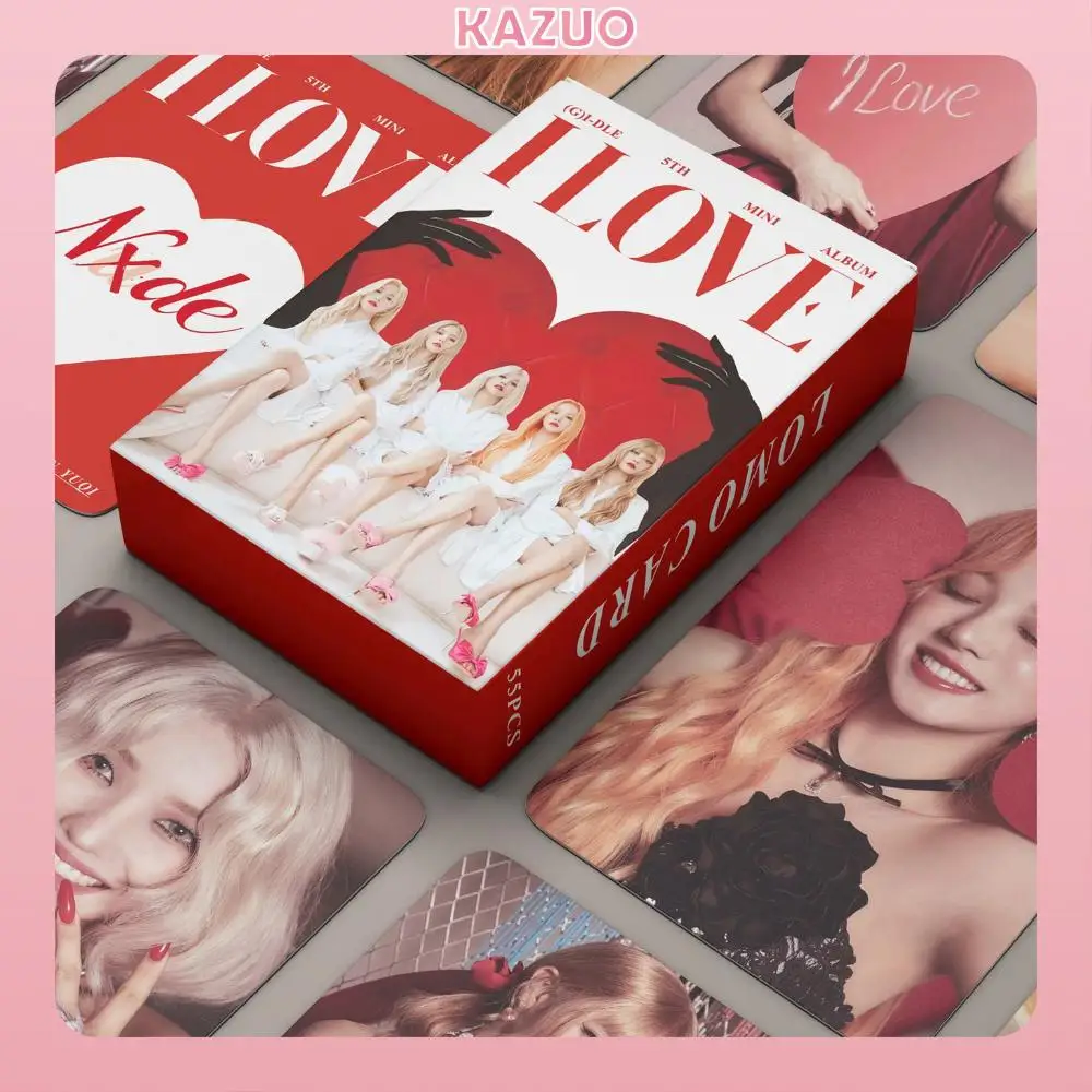 

KAZUO 55 Pcs (G)I-DLE I LOVE Album Lomo Card Kpop Photocards Postcards Series