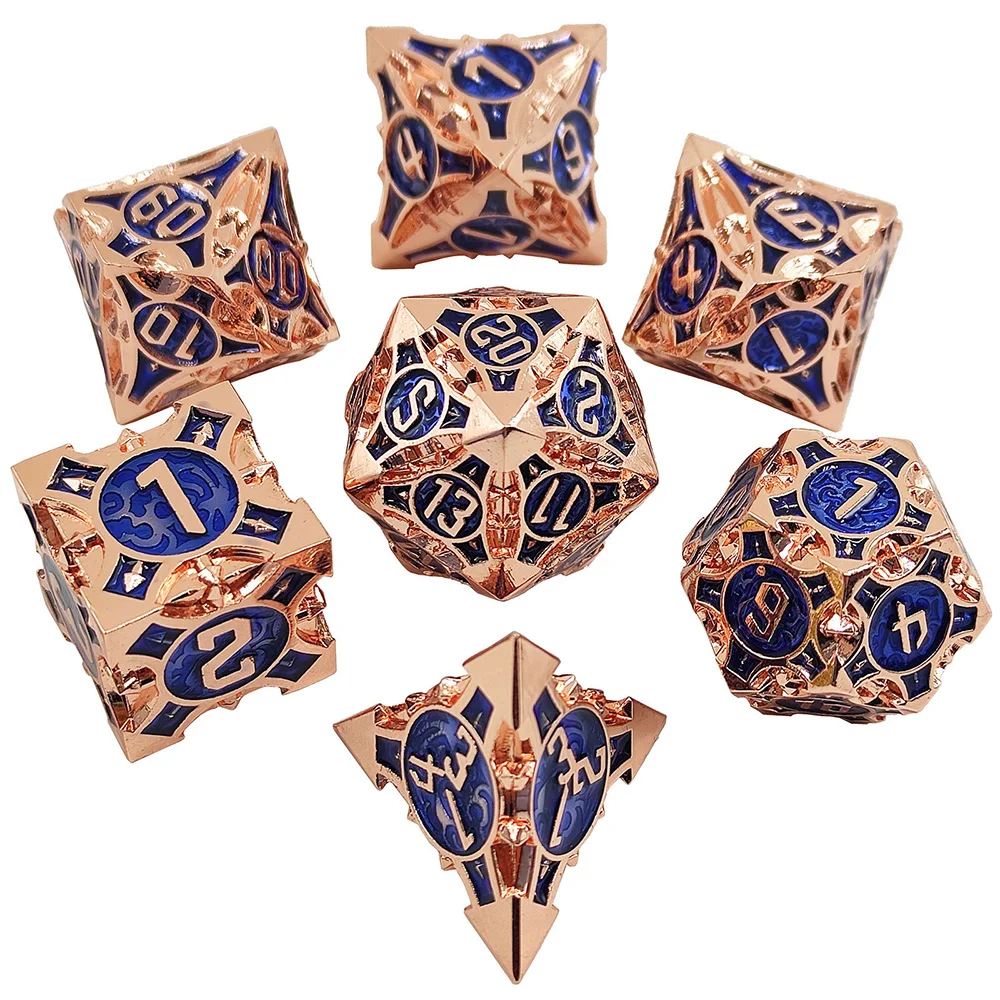 

Metal DND Dice Set Dragons Board Games RPG D&D COC Cthulhu Polyhedron Dungeons Figures D20 D12 D10 D100 D8 D6 D4