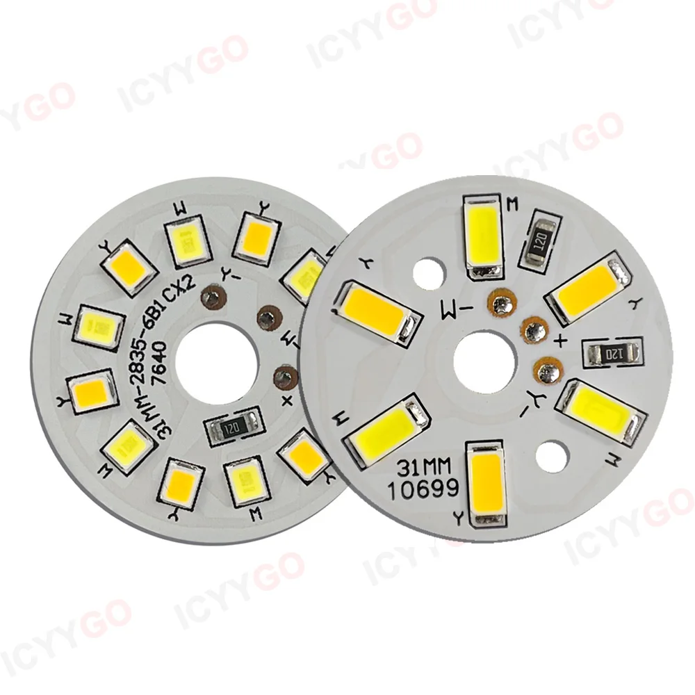 5V 램프 구슬 LED 광원 보드 3W 흰색 따뜻한 2 색 5V 라이트 보드 너도밤 나무 단단한 나무 저전압 라이트 보드