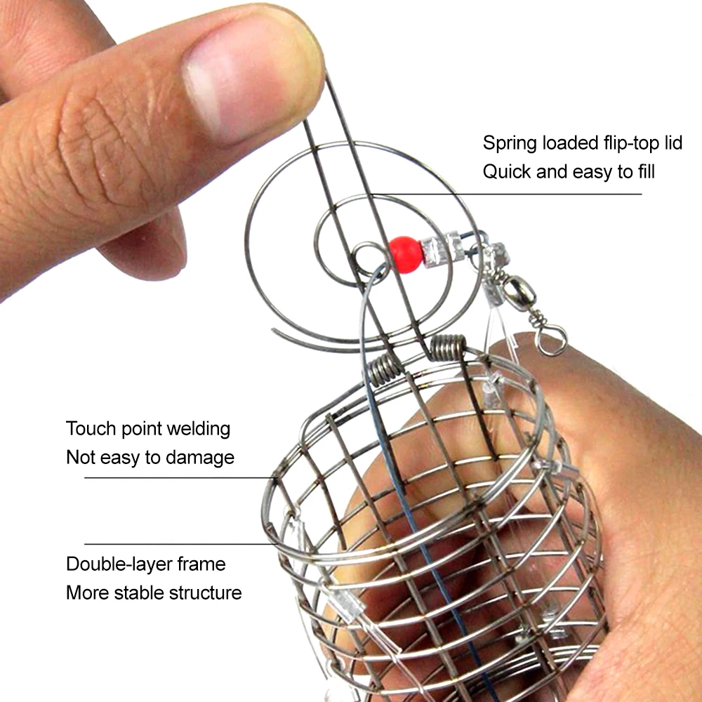 8 Laps Stainless Steel Crab Fishing Cages Crab Traps Suitable For Various Types Of Rock Crabs fishing traps crab traps