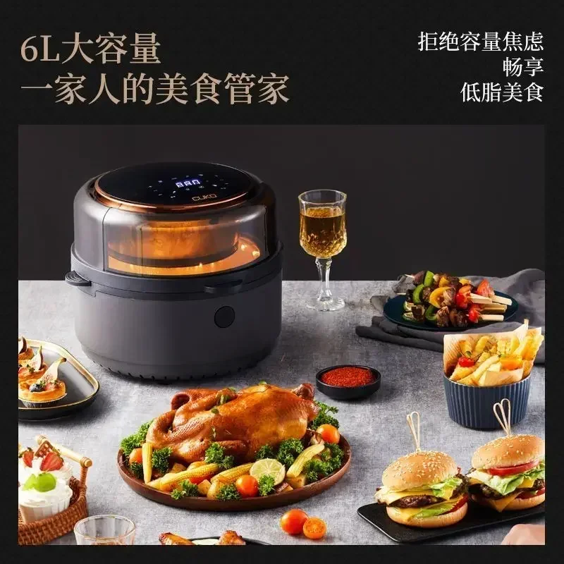 Air fryer. Large capacity. Electric oven. Home. New. Fully automatic. Household Electric fryer Oil-free Low-fat For French fries 4